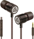 Ultra Wired Earbuds In-Headphones with Microphone, 5 Years Warranty, Noise Isolating Memory Foam and HD Mic, 3.9Ft Long Cord, In-Ear Monitors, Earphones for School, Gaming, Sports, Music